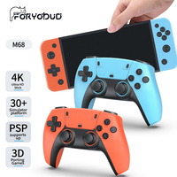 Manette de jeu rétro M68, sortie 4K, 20000+ jeux d'arcade 3D préchargés, plus de 30 émulateurs, 2 manettes sans fil pour PSP, idéal pour les soirées en famille