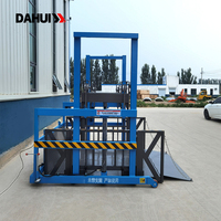 Plateforme de déchargement hydraulique mobile de qualité commerciale 1,5t, dépliage rapide, rampe de quai pour conteneurs, outil de levage de marchandises