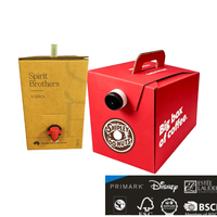 Sac de café liquide 96 oz en boîte, sac BIB de qualité alimentaire avec valve distributeur pour l'emballage de boissons de café infusé à froid