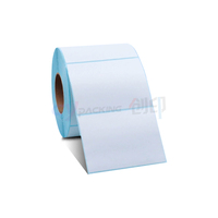 Kosong putih 80x60mm termal langsung pengiriman kosong kertas Label Roll Barcode stiker Label termal untuk Printer 80*80mm