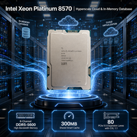 인텔 제온 플래티넘 8570 서버 CPU 56 코어 112 스레드 2.1GHz 4.0GHz 300MB L3 캐시 LGA4677 350W 프로세서