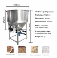 Mezcladora Vertical de Acero Inoxidable para Alimento Seco y Húmedo, Máquina Mezcladora de Granos para Ganadería