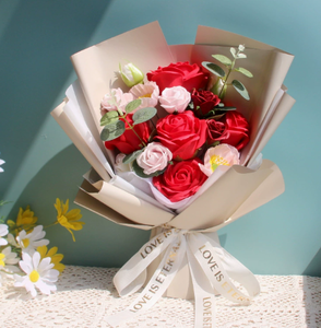 DAMAI Best-selling Handmade <b>Environment</b>-Friendly Valentine's Day Soap Rose Bouquet Finished Gift Box for Girlfriend Best - Product Image 6