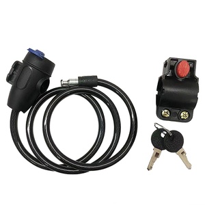 Antivol à chaîne – Antivol robuste pour moto et vélo – Acier trempé 6 mm/8 mm, résistant aux coupures, comprend 2 clés – - Product Image 6