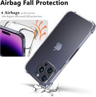 Coque de protection antichoc en TPU acrylique à 4 coins pour iPhone 17 16 15 14 13 12 11 Pro Max Air XR – Vente en gros fabricant