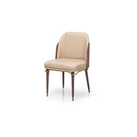Chaises de salle à manger en cuir et bois, Design de luxe, ensembles modernes