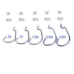 Chine meilleure usine en gros ensemble d'hameçons de pêche à haute teneur en carbone en acier inoxydable en vrac hameçons de pêche en eau salée poulpe poisson-chat bar <span class=keywords><strong>brochet</strong></span> - Product Image 2