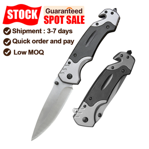 Coltello Pieghevole in Acciaio Inox 4cr13 46-48Hrc con Punta per Rompere Vetri e Tagliacorde, Clip da Tasca per Campeggio, EDC e Attività all'Aperto - Product Image 2