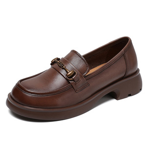 Mocassins en cuir pour femmes, mocassins <span class=keywords><strong>Weston</strong></span> antidérapants pour femmes, nouveau design, mocassins en cuir blancs - Product Image 4