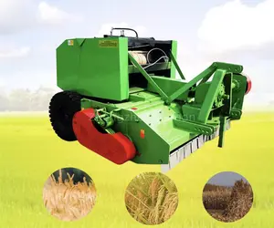 Small Fully Automatic Wheat Crop Sawdust Baler Machine Silage Baler