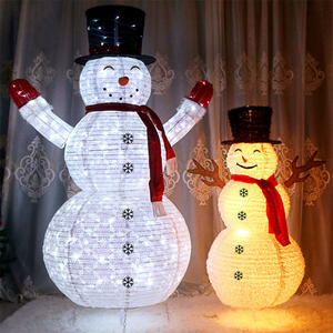 Muñeco <span class=keywords><strong>de</strong></span> <span class=keywords><strong>Nieve</strong></span> <span class=keywords><strong>Navideño</strong></span> Luminoso Retráctil para Exteriores con Materiales <span class=keywords><strong>de</strong></span> Tela y PVC, Colores Personalizados, Fácil Instalación - Product Image 1