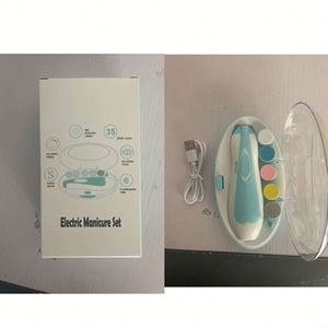 Lime à ongles électrique pour bébé nouveau-né, en ABS, sûre et portable, kit de manucure, lime à ongles, polissage, kit de toilettage, boîte de couleur - Product Image 6