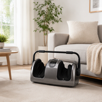 Masseur de pieds et de jambes vibrant chauffant à haute fréquence avec écran tactile pour la circulation sanguine, fasciite plantaire, avec télécommande