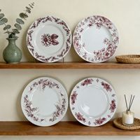 Assiette en céramique pastoral sous glaçure, modèle CS020, pour la maison, desserts et petits-déjeuners occidentaux