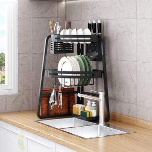 Mayorista Novedad Escurridor de Platos Plegable de 2 Niveles para Esquina, Estante de Cocina para Secado en Encimera - Product Image 3