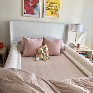 Sábana Ajustable con Borde de Felpa, Sábana para Niños con Bordes, Sábana con Borde Elevado - Product Image 3