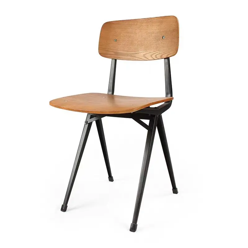 Piccole dimensioni del pacchetto sedie portatili all'aperto in legno con gambe in metallo