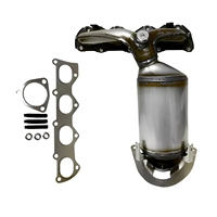 Colector de escape con catalizador para VW Polo Lavida Skoda Fabia 1.4L 1.6L EA111 OE 03C253020S 03C253020R Ajuste directo Sin error de luz de advertencia (CEL)