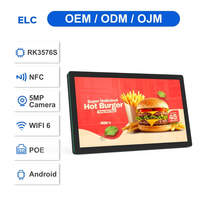 Pantalla Táctil Interactiva Android de 21.5 Pulgadas con Android 14, 4+32 GB, Rk3576S, Poe, para Señalización Digital en Restaurantes