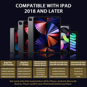 Stylet intelligent magnétique en aluminium avec détection d'angle d'inclinaison, pointe remplaçable pour tablettes iPad, anti-touche accidentelle, tactile capacitif actif - Product Image 5