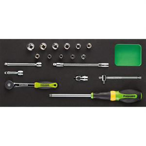 Juego de Llaves de Tubo Fasano de 1/4 de Pulgada, 17 Piezas, Herramientas de Reparación de Automóviles - Product Image 2