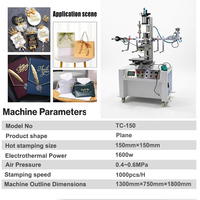 Máquina de Estampado en Caliente Semiautomática con Mesa Deslizante para Plástico, Papel, Cuero, Metal, Lámina Dorada, Neumática, Certificación CE, Tensión de Lámina