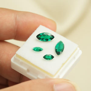 Émeraude de laboratoire de coupe marquise Goldleaf, 1 carat, 2 carats, 3 carats, certificat GRC, émeraude de laboratoire hydrothermale de Zambie, prix de gros - Product Image 4