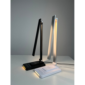 Aluminum Alloy Folding <strong>Table</strong> <strong>Lamp</strong> With Wireless Charging Desk Light Study Usb Charging Port Timer Eye-Caring <strong>Led</strong> <strong>Lamps</strong> - Product Image 2