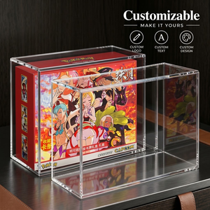 Boîte de présentation magnétique en acrylique personnalisée pour album de cartes d'anime, boîte cadeau, protection UV à 99 %, aimant N52, logo personnalisé, anti-poussière - Product Image 1