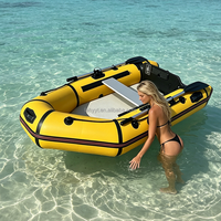 Bateau gonflable électrique Hailebao pour le surf, la pêche, la dérive et la course, bateau portable résistant à l'usure pour 2 personnes