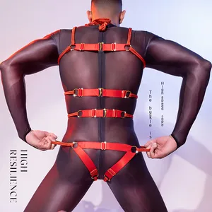 Vêtements en corde pour adultes européens et américains pour couples, taille basse, nouvelle attache, contrainte <span class=keywords><strong>SM</strong></span>, <span class=keywords><strong>lingerie</strong></span> en corde rouge 3275 - Product Image 6