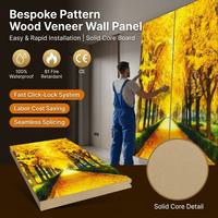 Paneles de Pared WPC 100% Impermeables de Primera Calidad, Impresión Personalizada, Renovación de Sótanos, Yaerda B1, Decorativos, Resistentes al Fuego, para Exteriores