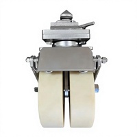 Roulettes universelles DongWei en polyuréthane et acier, 4 à 12 pouces, robustes, avec freins doubles pivotants, capacité de charge de 5000 kg, certifiées CE