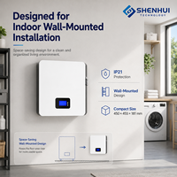 Batterie domestique 5,12 kWh 51,2 V 100 Ah LiFePO4, batterie de stockage d'énergie au lithium pour système de stockage d'énergie solaire hybride à micro-onduleur
