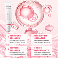 Sérum Lèvres Rose PDRN ADN de Saumon Marque Blanche, Huile à Lèvres Hydratante Éclatante, Sérum Repulpant et Hydratant pour les Lèvres