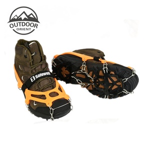 <span class=keywords><strong>Crampons</strong></span> antidérapants à 13 dents pour équipement de plein air, en silicone, en acier inoxydable, pour le camping, la randonnée et l'escalade sur glace. - Product Image 3