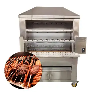 Industrial Electric Barbecue Grill Commercial Electric Meat Kebab Roaster Bbq Stove Meat Roasting Cooking Machine