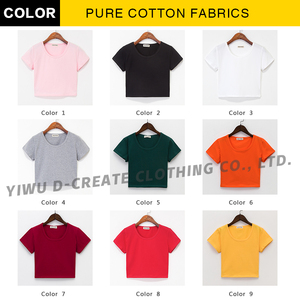 T-shirt Personalizzata con Logo OEM, Alta Qualità, Crop Top con Design a Stampa, Campione Gratuito, Stile Casual Estivo in Stock - Product Image 2