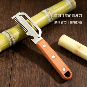 ที่ปอกอเนกประสงค์ทำจากสแตนเลสด้ามไม้สำหรับใช้ในครัวทำจากฟักทองอ้อย - Product Image 2