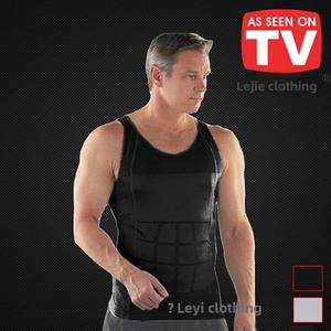 Gilet corset pour homme en tricot respirant 140D, élasthanne/nylon, haute élasticité, vêtements de sport, contrôle du ventre, sous-vêtements amincissants - Product Image 6