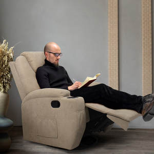 DOSER Bestseller Elektrisch Verstellbare Manuelle Stoff-Sessel mit Holzrahmen im Modernen Stil für das Wohnzimmer - Product Image 6