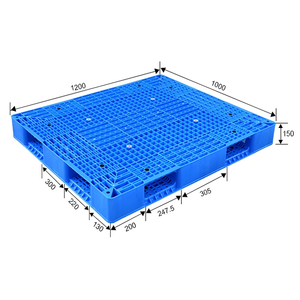 Pallet Euro in Plastica Blu 1200x1000x150mm, Impilabile in 4 Direzioni, Doppia Faccia, Capacità 6 Tonnellate, in Offerta - Product Image 1