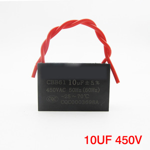Condensateur de démarrage de ventilateur Cbb61 10uF 500VAC 50/60Hz pour ventilateur de plafond et hotte aspirante - Product Image 3