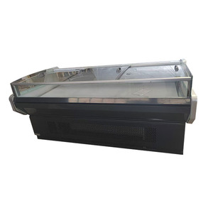 Vitrine Réfrigérée Unitech HS-ZXC-160 1,6 m à Double Température pour <span class=keywords><strong>Boucherie</strong></span>, Supermarché, Fruits de Mer, Réfrigérateur de Charcuterie à Refroidissement Direct - Product Image 4