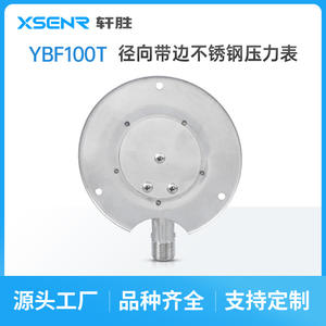 เกจวัดแรงดันสแตนเลส Suzhou Xuansheng YBF100T ขนาด 100 มม. แบบเรเดียล พร้อมการเชื่อมต่อเกลียวด้านหลัง - Product Image 4