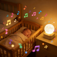 Nouvelle machine à bruit blanc portable avec veilleuse LED 7 couleurs, apaisant sonore pour bébé, recharge USB, aide au sommeil pour la maison et les voyages