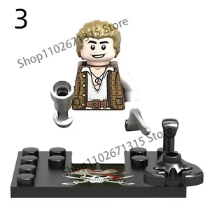 Pirates <span class=keywords><strong>des</strong></span> <span class=keywords><strong>Caraïbes</strong></span> Jack Sparrow Figurines de film classiques Accessoires de tête Blocs de construction Jouet de construction en plastique 14 ans et plus - Product Image 4
