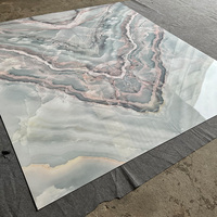 Panneau mural en PVC marbré UV 1220x2440mm, imperméable, pour décoration intérieure, panneau mural en PVC marbré UV, feuille haute brillance