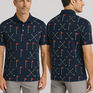 Camiseta de Golf de Manga Corta con Estampado Sublimado Extra Grande, Logotipo OEM del Fabricante, Rendimiento Deportivo, Unisex, Poliéster para Hombre - Product Image 2