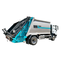 Camion à ordures compacteur à chargement arrière de 12 mètres cubes Dongfeng Forland pour l'assainissement municipal